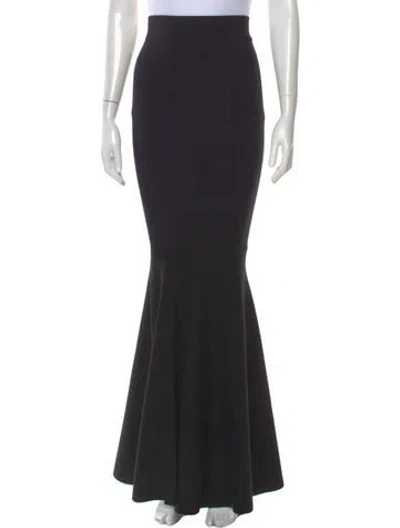 Pre-owned Nina Ricci Wool Long Skirt In Black