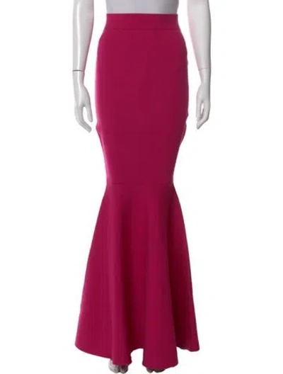 Pre-owned Nina Ricci Wool Long Skirt In Pink