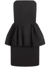 Nina Ricci Wool Mini Dress In Black