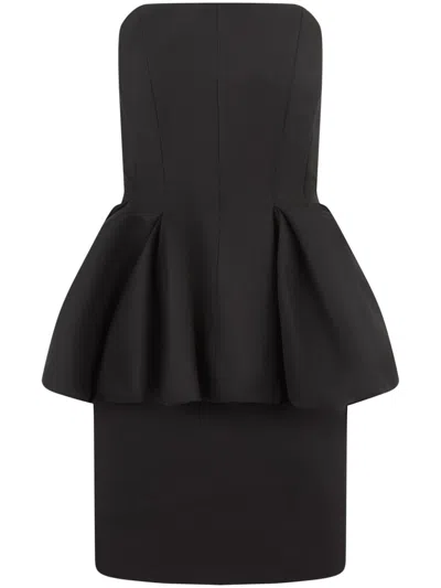 Nina Ricci Wool Mini Dress In Black