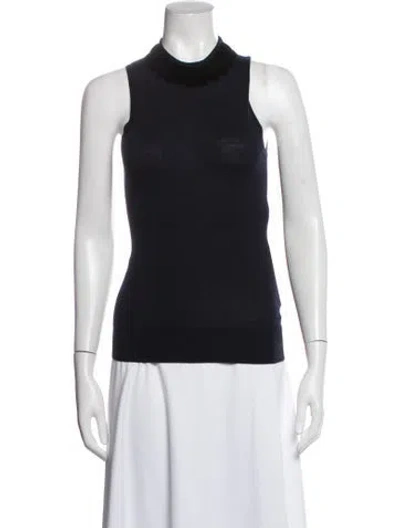 Pre-owned Nina Ricci Wool Sleeveless Top In White