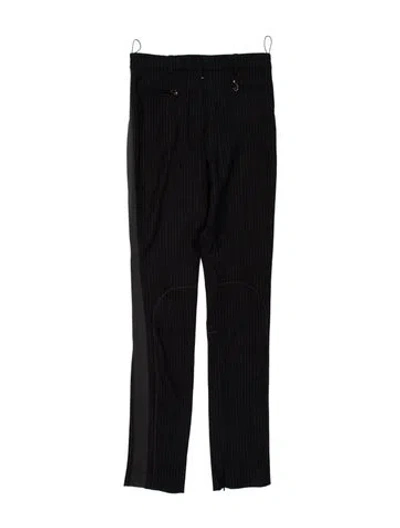 Pre-owned Nina Ricci Wool Straight Leg Pants In Black