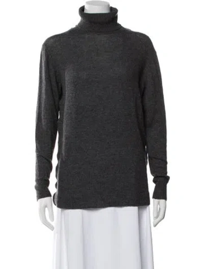 Pre-owned Nina Ricci Wool Turtleneck Sweater In Grey