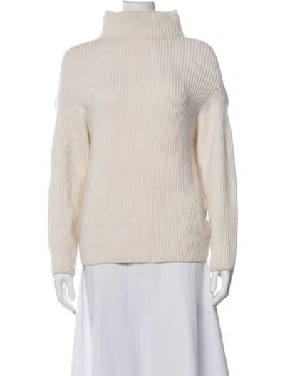 Pre-owned Nina Ricci Wool Turtleneck Sweater In Neutrals