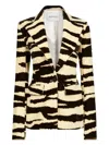 Nina Ricci Blazer Mit Zebra-print In Multi