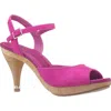 Nina Rock Sandal In Pink Ruby