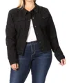 Nina Rossi Classic Distressed Jacket In Black In Black