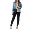 Nina Rossi S-plus Stretch Skinny Jeans In Black In Black
