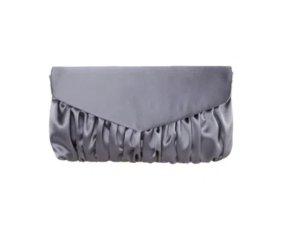 Nina Salome Satin Pleated Clutch