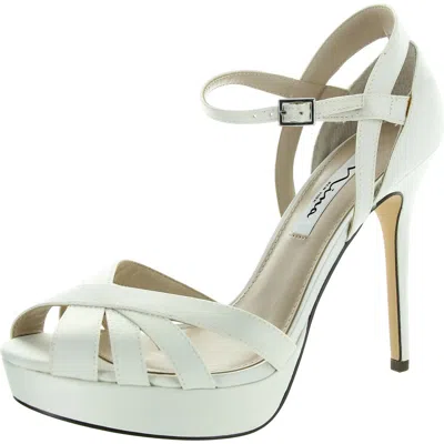 Nina Samara Womens Strappy Satin Pumps