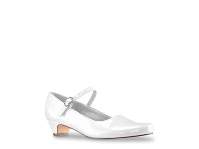 Nina Seeley Mary Jane Pump Kids' In White Patent