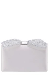 Nina Selena Frame Clutch In Ivory
