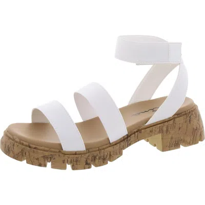 Nina Seri Womens Slip On Ankle Strap In Multi