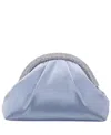 Nina Small Crystal Trim Frame Clutch In Blue