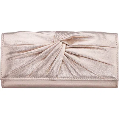 Nina Spirit Metallic Clutch In Pink