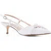 Nina Stella Slingback Pointed Toe Pump In Ivory