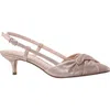 Nina Stella Slingback Pointed Toe Pump In Taupe