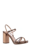 Nina Women's Steven Block Heel Platform Evening Sandals In Bronze