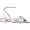 Nina Sulma Ankle Strap Sandal In Silver