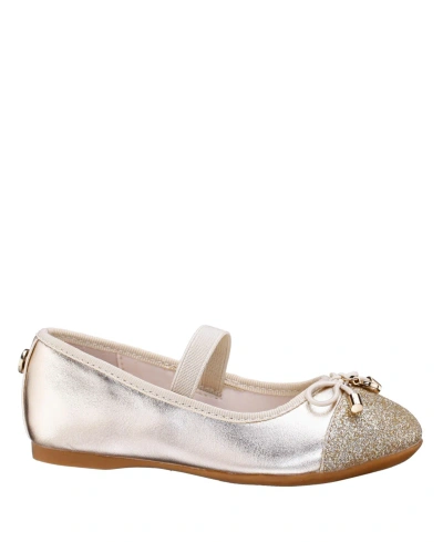 Nina Kids' Toddler And Little Girls Casual Ballet Flats In Gold