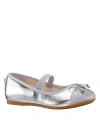 Nina Toddler And Little Girls Casual Ballet Flats In Silver