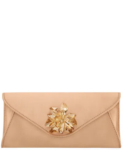 Nina Twila Crystal Cluster Small Clutch Handbag In Gold
