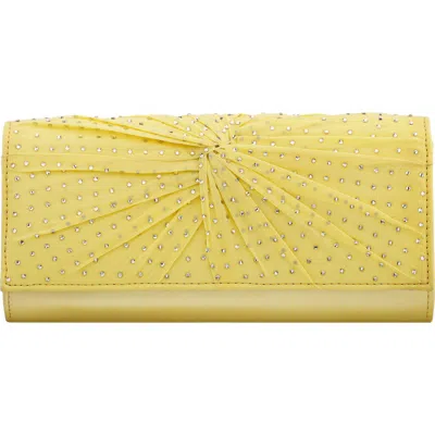 Nina Unique Crystal Clutch In Brown