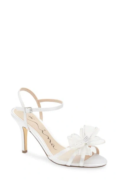 Nina Vayda Ankle Strap Sandal In White