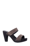 Nina Vegas Platform Slide Sandal In Cheetah