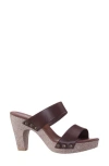 Nina Vegas Platform Slide Sandal In Coffee