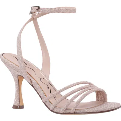 Nina Veruca Ankle Strap Sandal In Beige