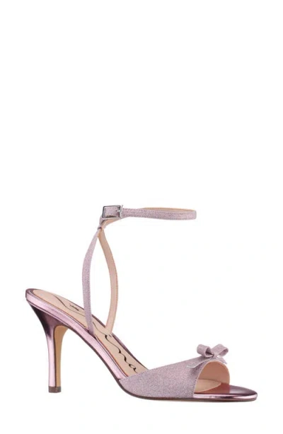 Nina Vicci Ankle Strap Sandal In Pink