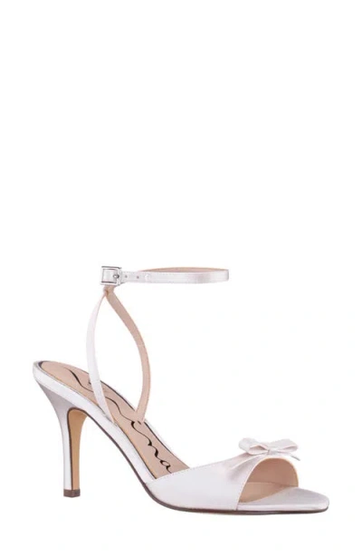 Nina Vicci Ankle Strap Sandal In White