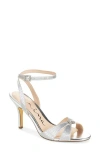 Nina Vinka Crystal Embellished Sandal In Silver