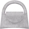Nina Vixen Crystal Embellished Handbag In Silver