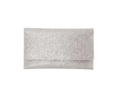 Nina Women's Allover Crystal Cutch In Gray