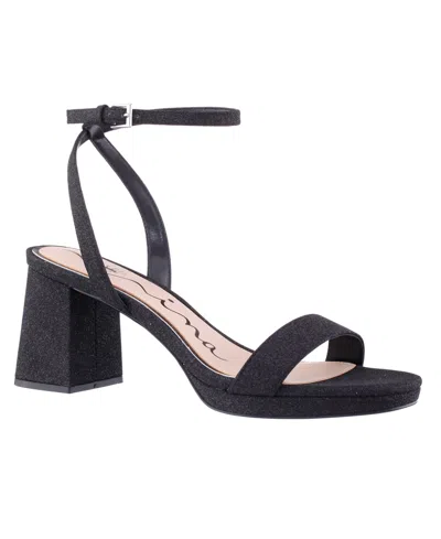 Nina Women's Bergen Block Heel Dress Sandals In Black