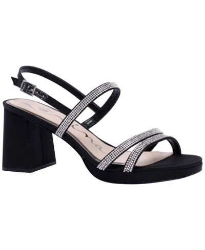 Nina Women's Berna Block-heel Strappy Sandals In Black
