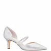 Nina Women's Brystol Heels In Silver Dutchess Glitter In Multi