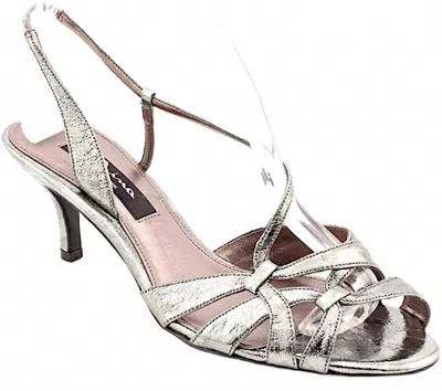 Nina Women's Cyprana Heel In Grey Crinkle In Multi