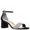 Nina Women's Eloise Heels In Black Glam Suede In Multi