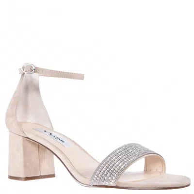 Nina Women's Eloise Heels In Tan Glam Suede In Neutral
