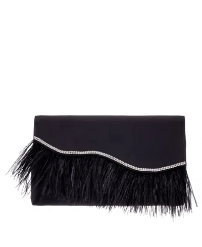 Nina Women's Feather Flap Clutch