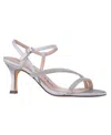 Nina Lizelle Ankle Strap Sandal In Silver