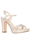 Nina Saralyn Embellished Sandal In Platino