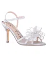 Nina Vayda Ankle Strap Sandal In Silver