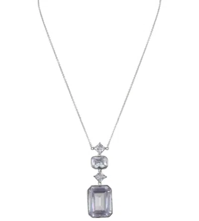 Nina Women's Ziva Necklace In Rhodium White In Silver