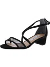 Nina Womens Faux Suede Criss-cross Kitten Heels In Multi