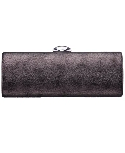 Nina Xandra Barrel Minaudiere Small Clutch Bag In Gray
