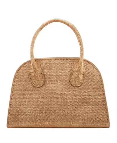 Nina Yorke Metallic Small Satchel Bag